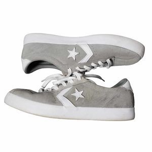 Converse Breakpoint Ox Women's size 8 Dolphin Gray White Suede Sneakers As is